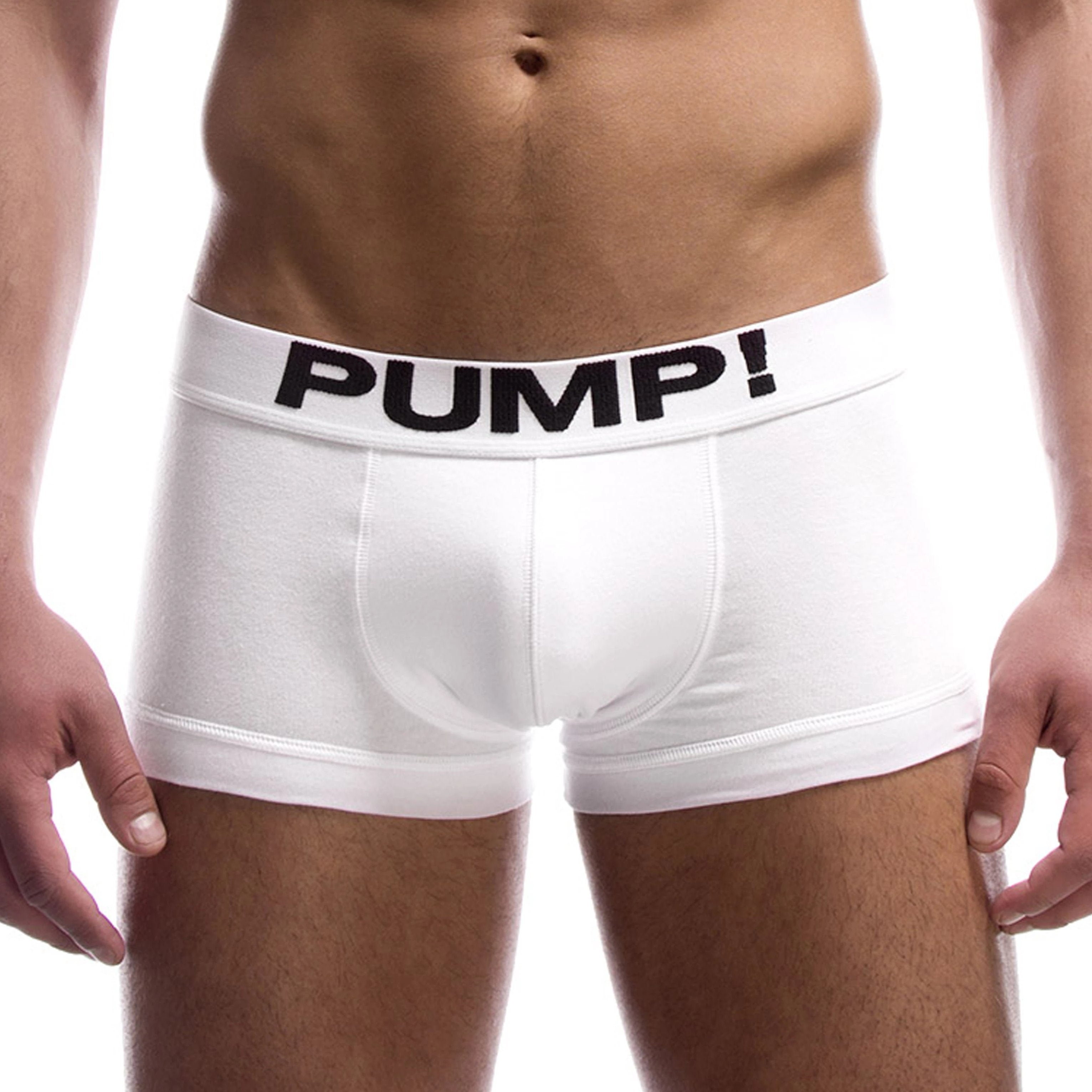 Classic Boxer - White Front by PUMP! Underwear at Trenderwear.com