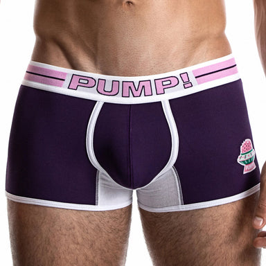 Space Candy Boxer - Purple Front by PUMP! Underwear at Trenderwear.com