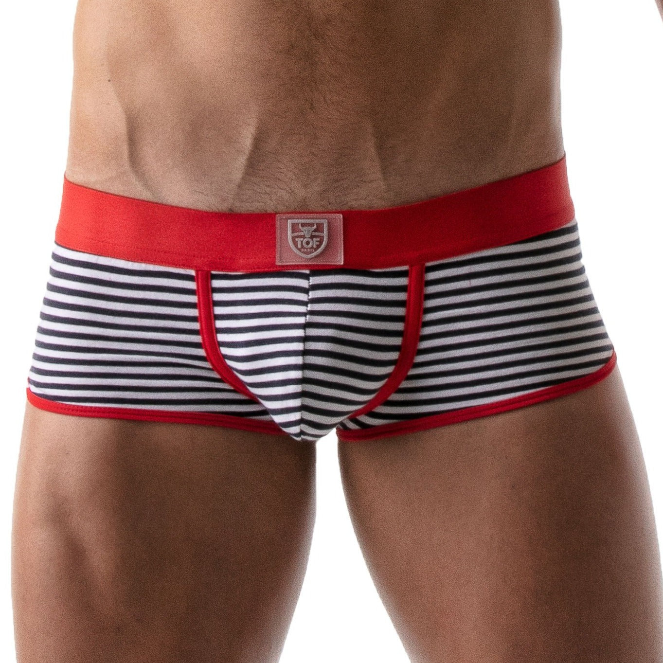 Stripes Push-Up Trunk - Red/Navy